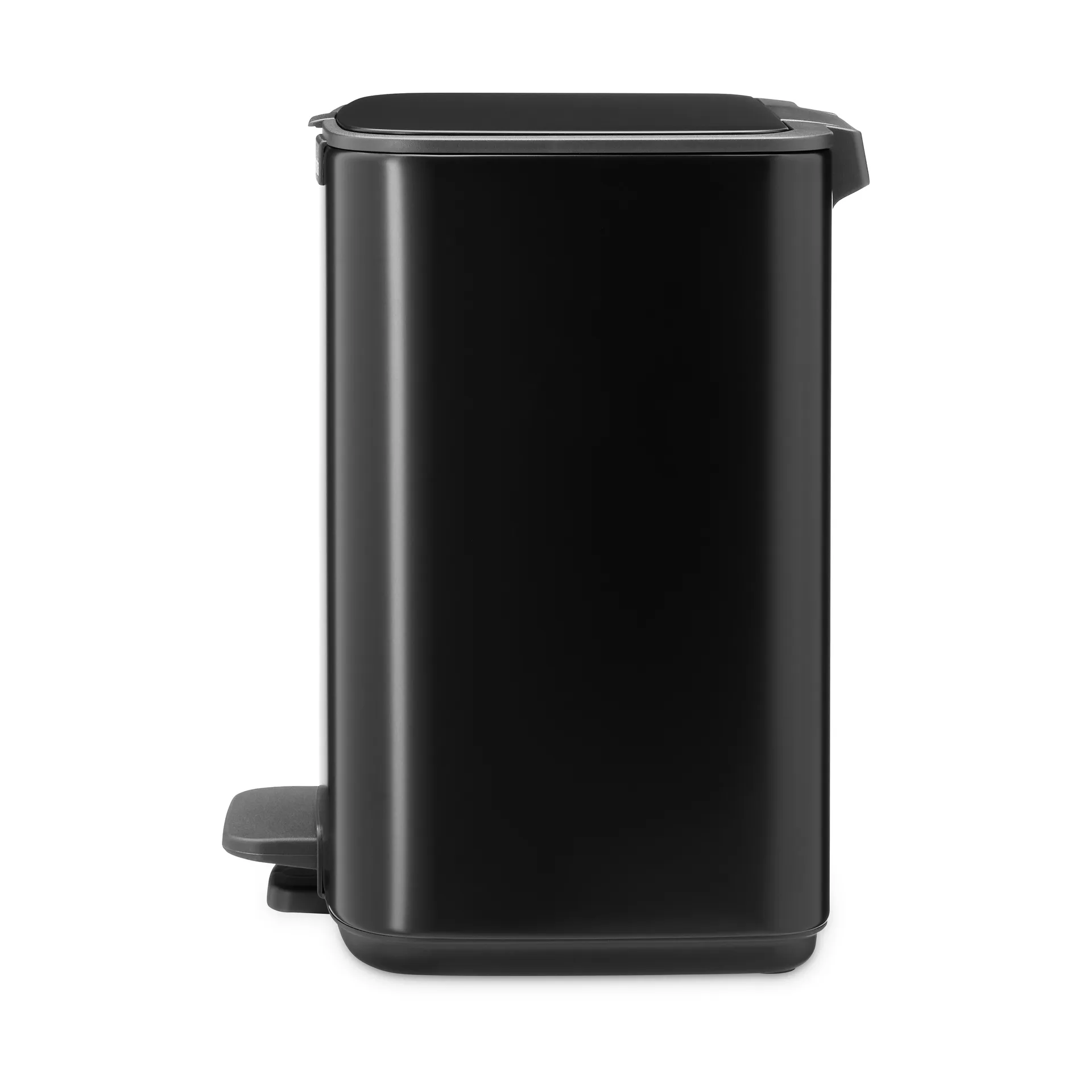 Cubo de basura con pedal Bo 7 L, Negro mate Brabantia
