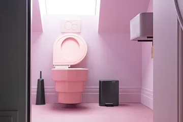 Cubo de basura con pedal Bo 7 L - Negro mate - Brabantia