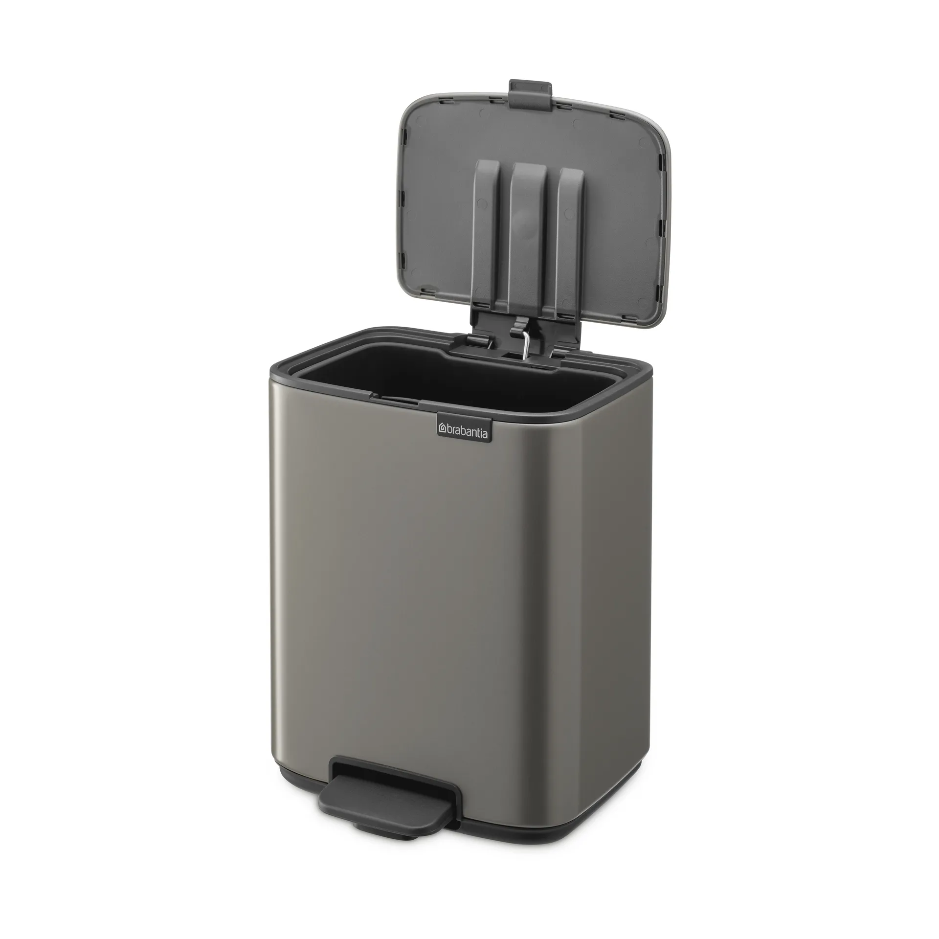 Cubo de basura con pedal Bo 7 L, Platino Brabantia