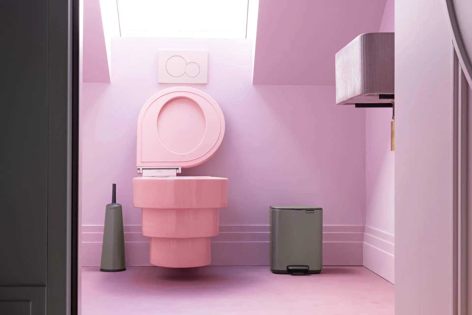 Cubo de basura con pedal Bo 7 L, Platino Brabantia