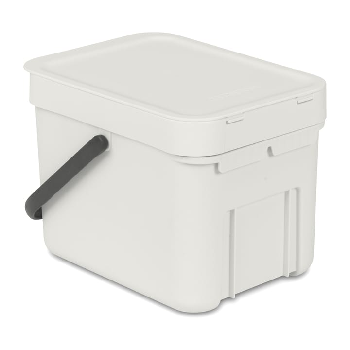 Cubo de basura Short & Go 6L, gris claro Brabantia