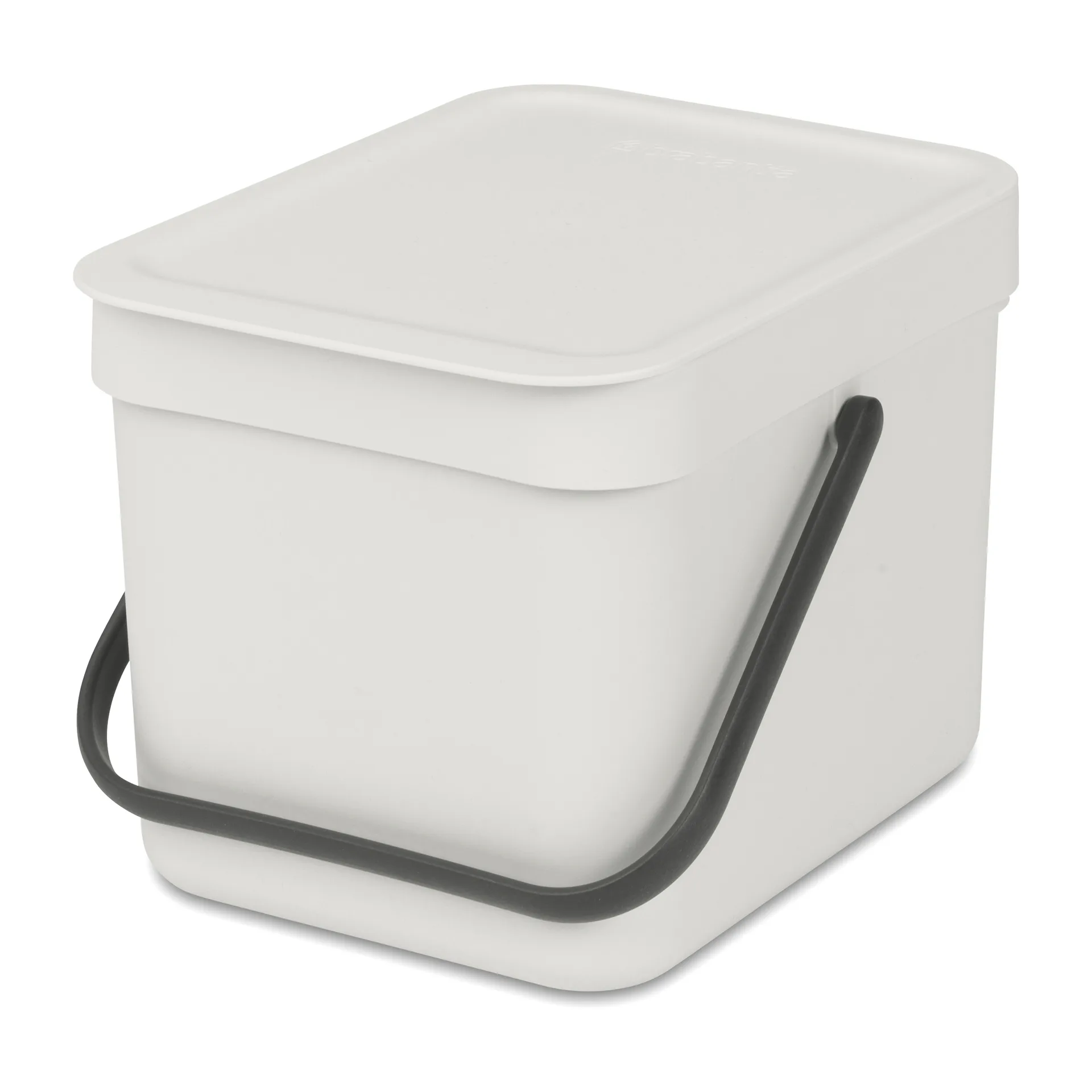 Cubo de basura Short & Go 6L, gris claro Brabantia