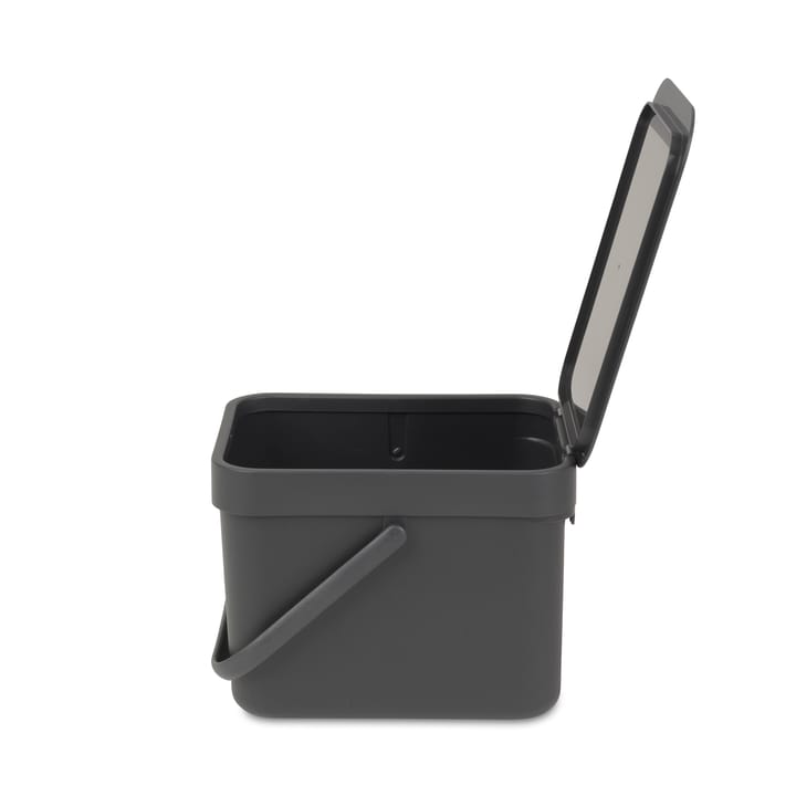 Cubo de basura Short & Go 6L, gris Brabantia