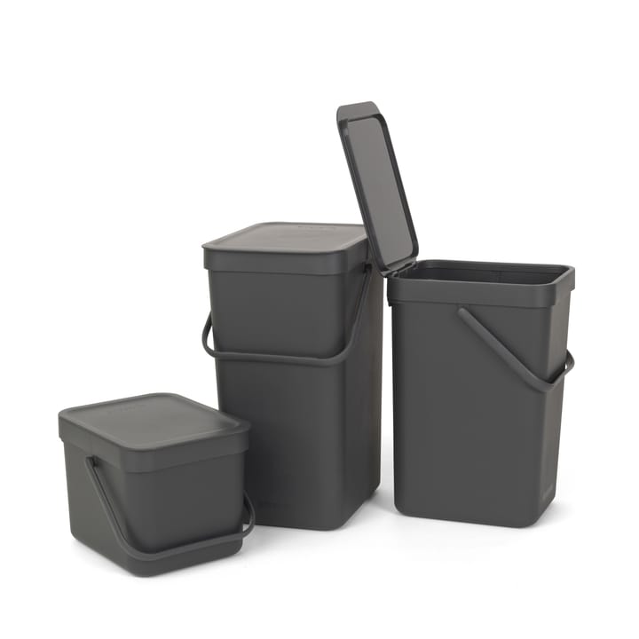 Cubo de basura Short & Go 6L, gris Brabantia