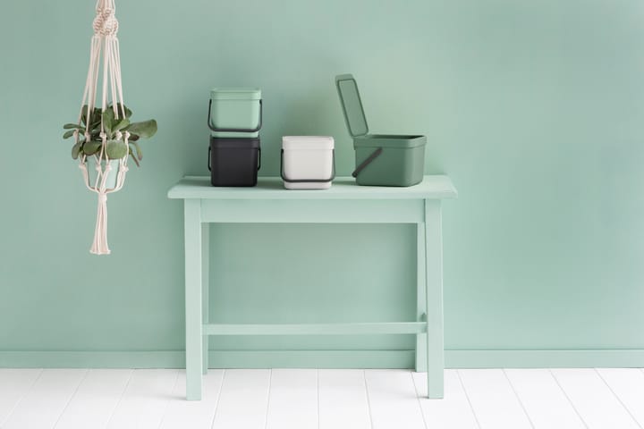Cubo de basura Short & Go 6L, Jade green Brabantia