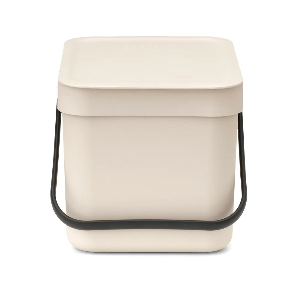 Cubo de basura Short & Go 6L, Soft Beige Brabantia