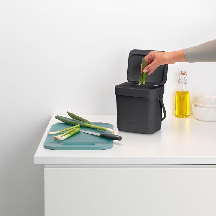 Cubo de basura Sort & Go 3 L, gris Brabantia