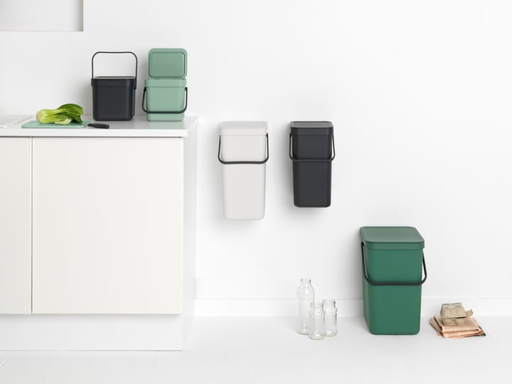 Cubo de basura Sort & Go 3 L, Jade green Brabantia