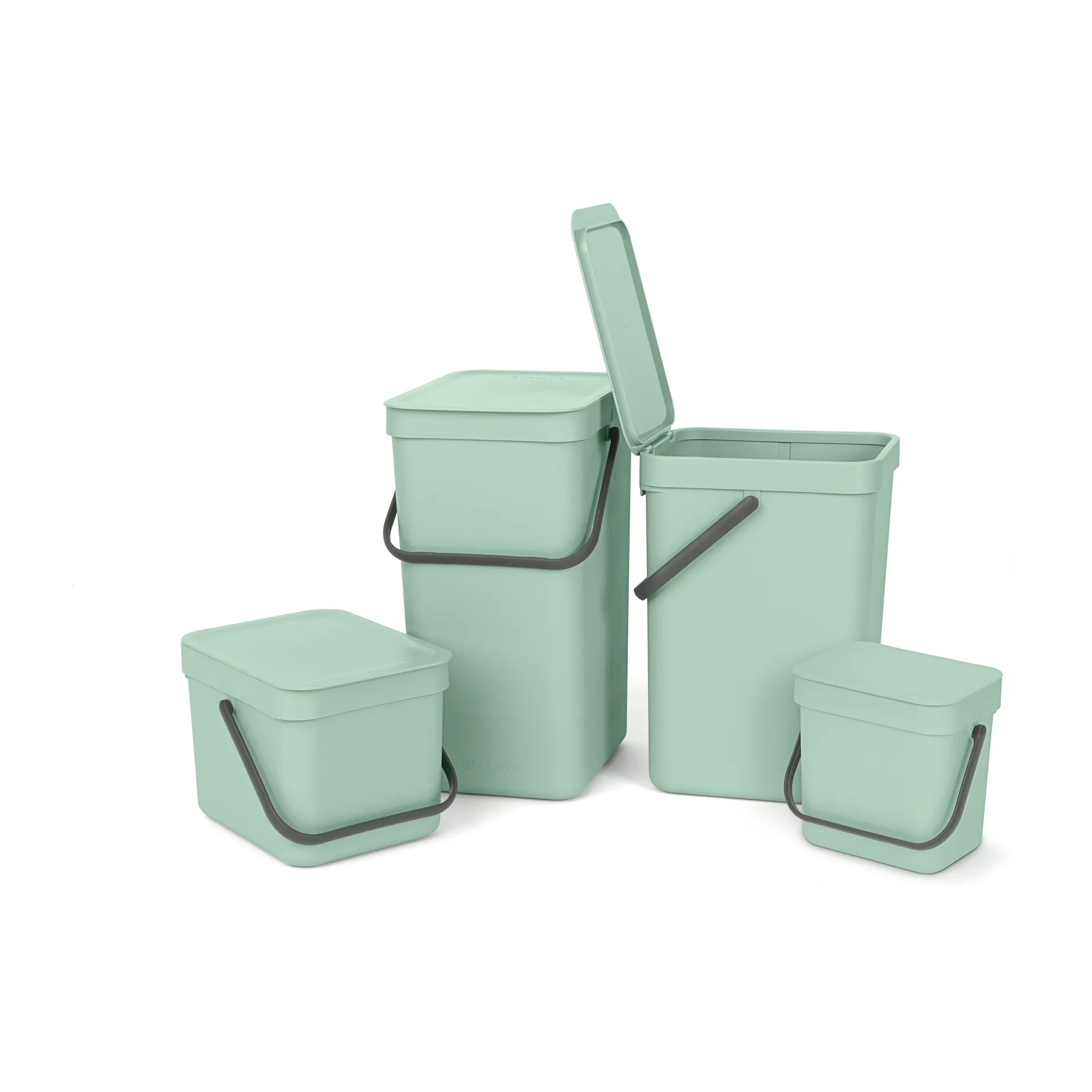 Cubo de basura Sort & Go 3 L, Jade green Brabantia