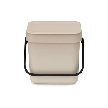 Cubo de basura Sort & Go 3 L - Soft Beige - Brabantia
