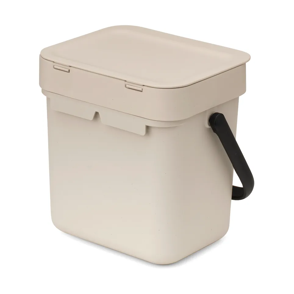 Cubo de basura Sort & Go 3 L, Soft Beige Brabantia