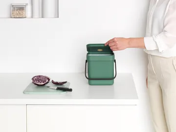 Cubo de basura Sort & Go 3 L - Verde abeto - Brabantia