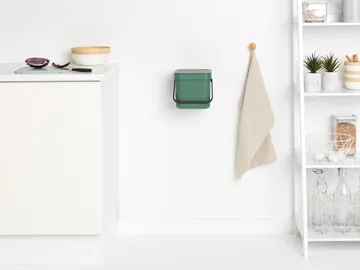 Cubo de basura Sort & Go 6 L - Verde abeto - Brabantia