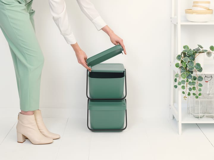 Cubo de basura Sort & Go Stapelbar 20 L, Fir Green Brabantia