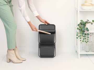 Cubo de basura Sort & Go Stapelbar 20 L - Gris - Brabantia