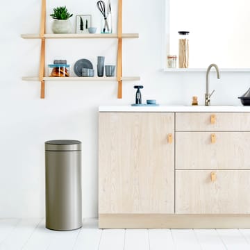 Cubo de basura Touch Bin, 30 L - platino - Brabantia