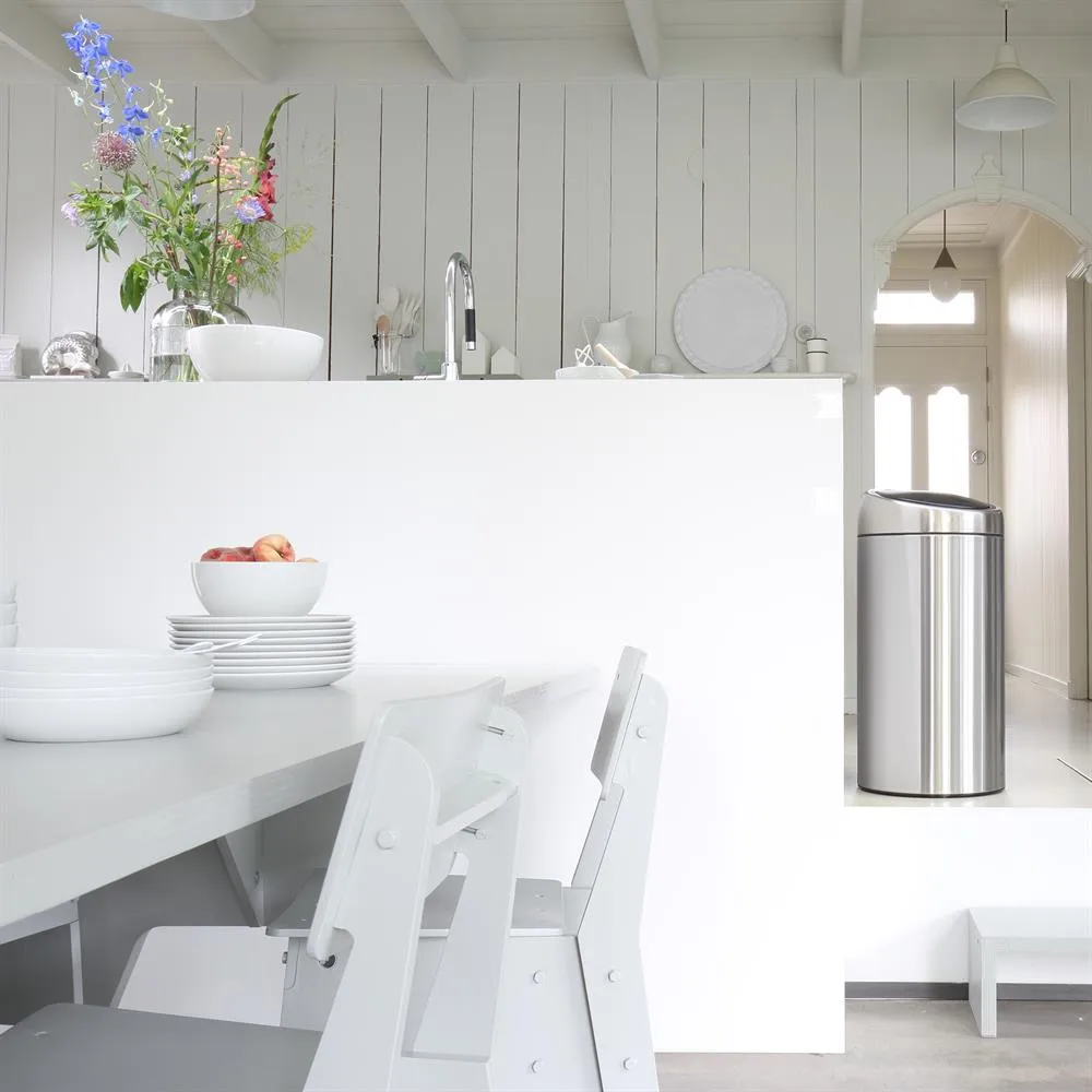 Cubo de basura Touch Bin 45L, acero mate (plata) Brabantia