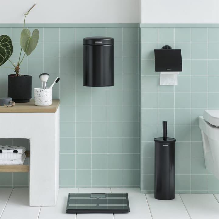 Papelera baño negro 3L