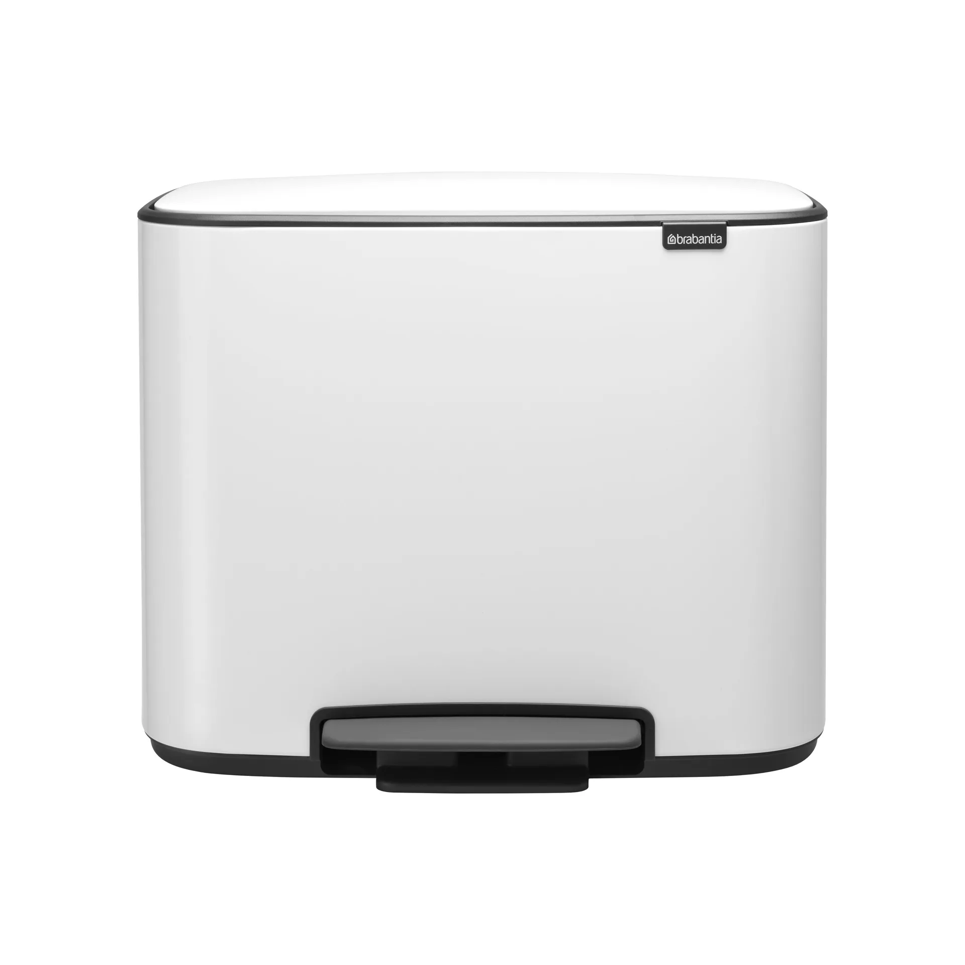 Cubo de pedal Bo 11+23 l, blanco Brabantia