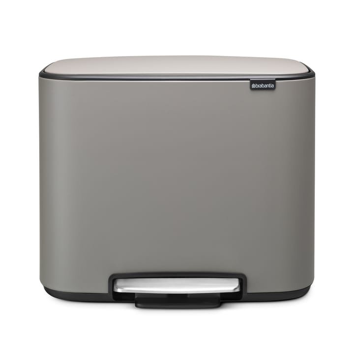 Cubo de pedal Bo 11+23 l - mineral concrete grey - Brabantia