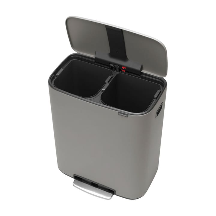 Cubo de pedal Bo 2x30 L, Mineral concrete grey Brabantia