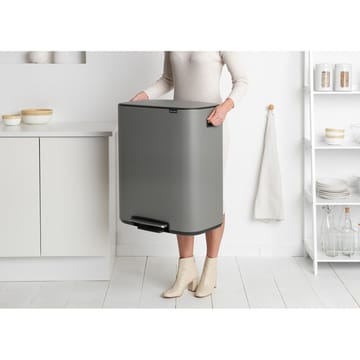 Cubo de pedal Bo 2x30 L - Mineral concrete grey - Brabantia
