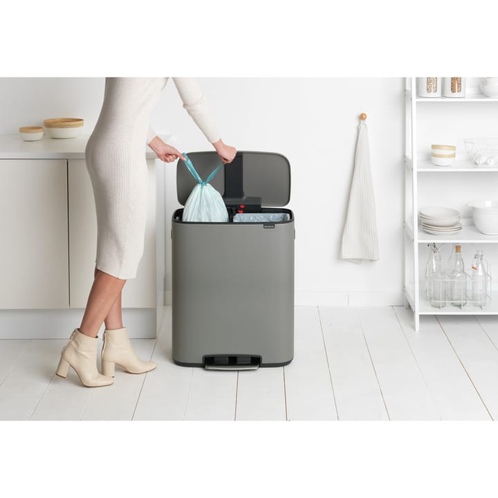 Cubo de pedal Bo 2x30 L, Mineral concrete grey Brabantia