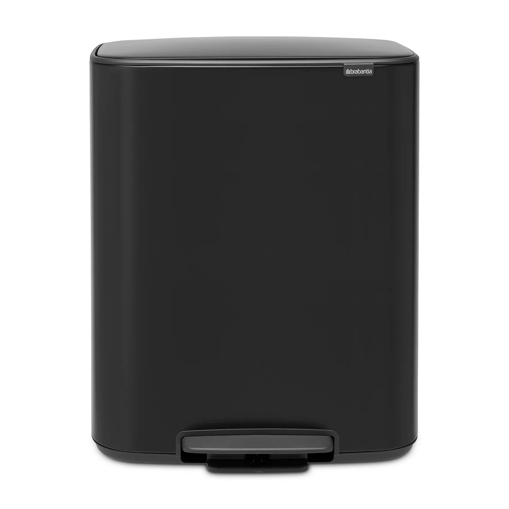 Cubo de pedal Bo 2x30 L, negro Brabantia