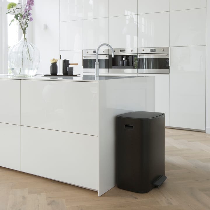 Cubo de pedal Bo 2x30 L, negro Brabantia