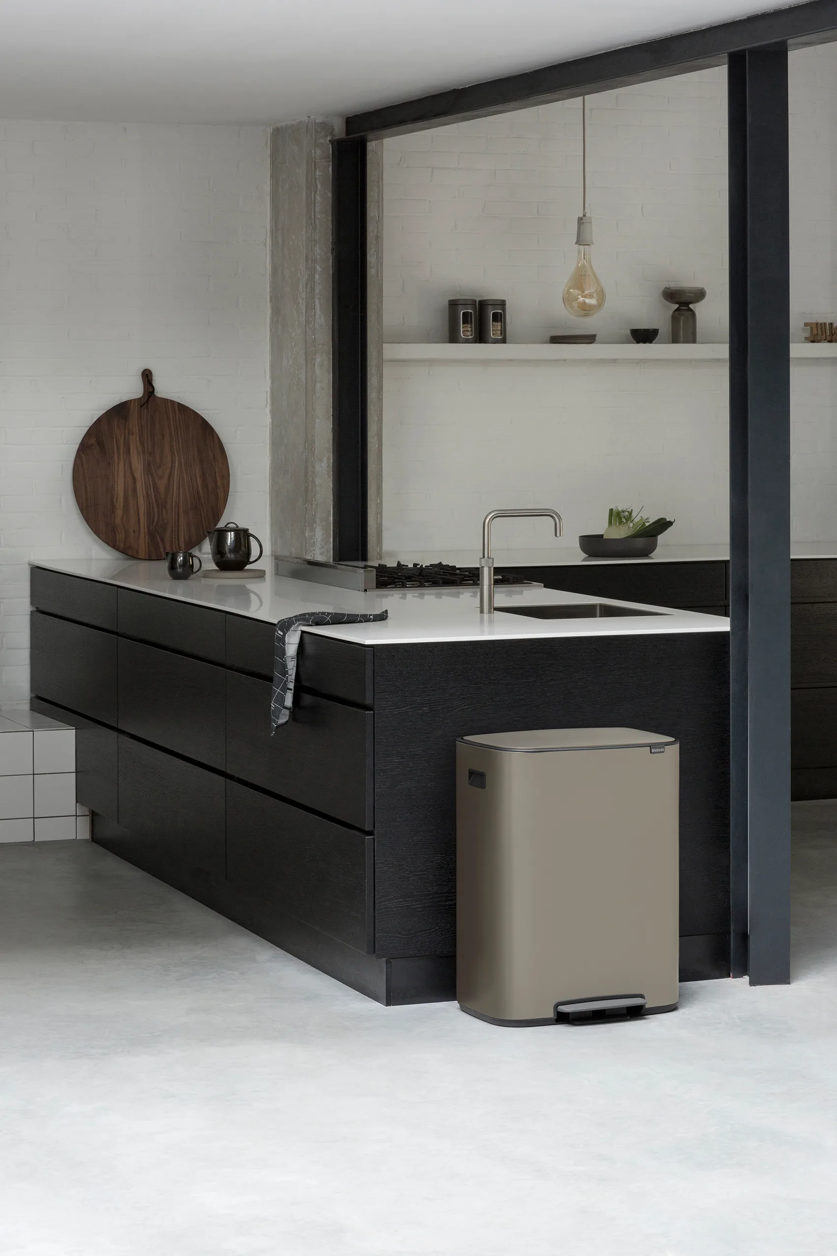 Cubo de pedal Bo 2x30 L, Platinum Brabantia