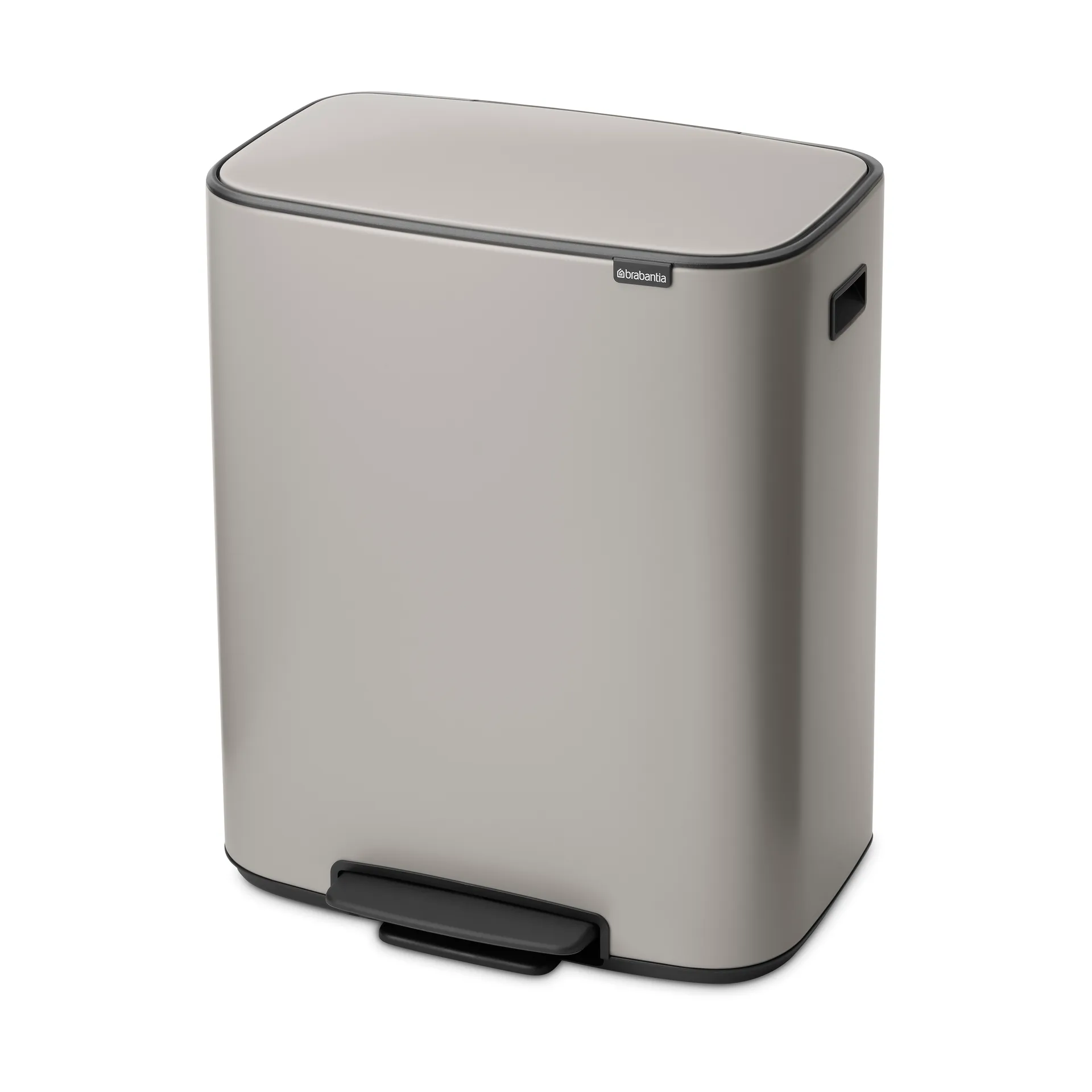 Cubo de pedal Bo 2x30 L, Soft grey Brabantia