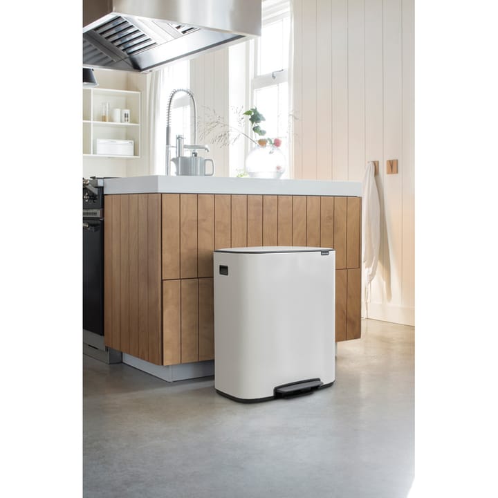 Cubo de pedal Bo 2x30 L, White Brabantia