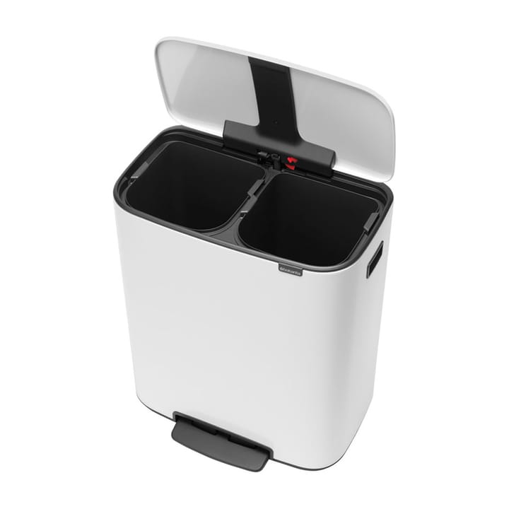Cubo de pedal Bo 2x30 L, White Brabantia