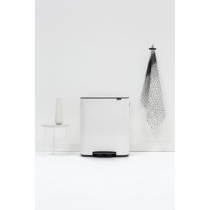 Cubo de pedal Bo 2x30 L, White Brabantia