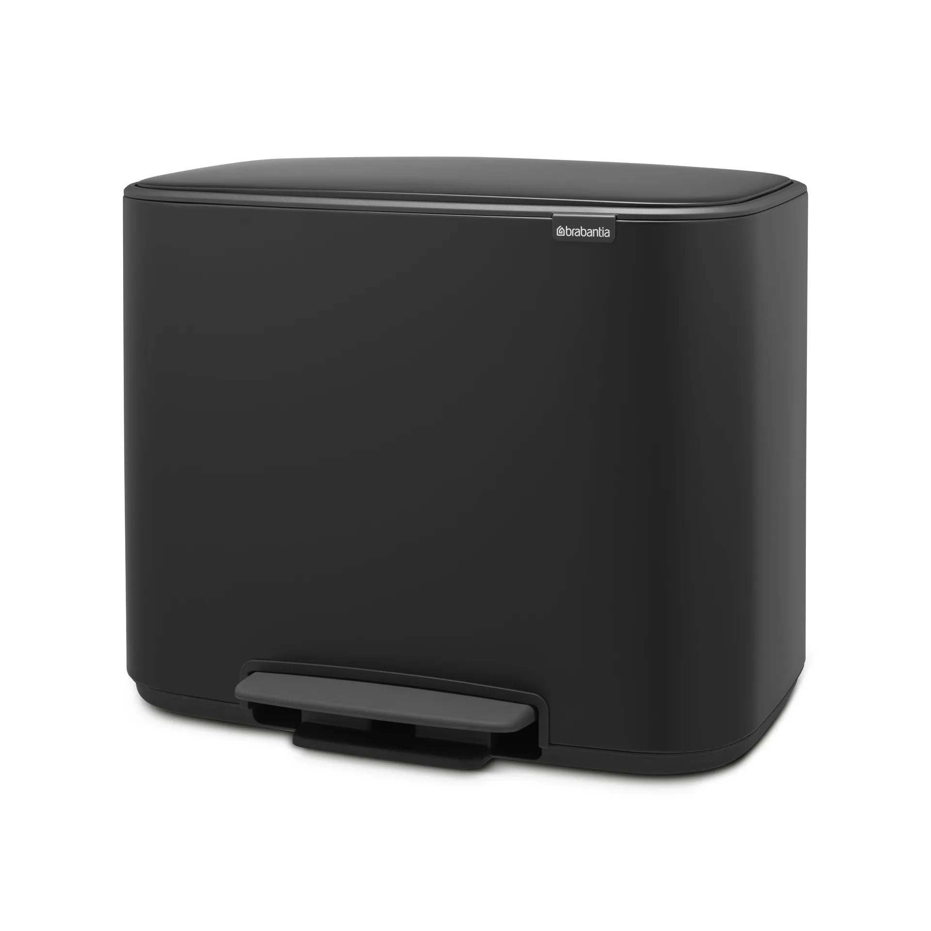 Cubo de pedal Bo 36L, negro mate Brabantia