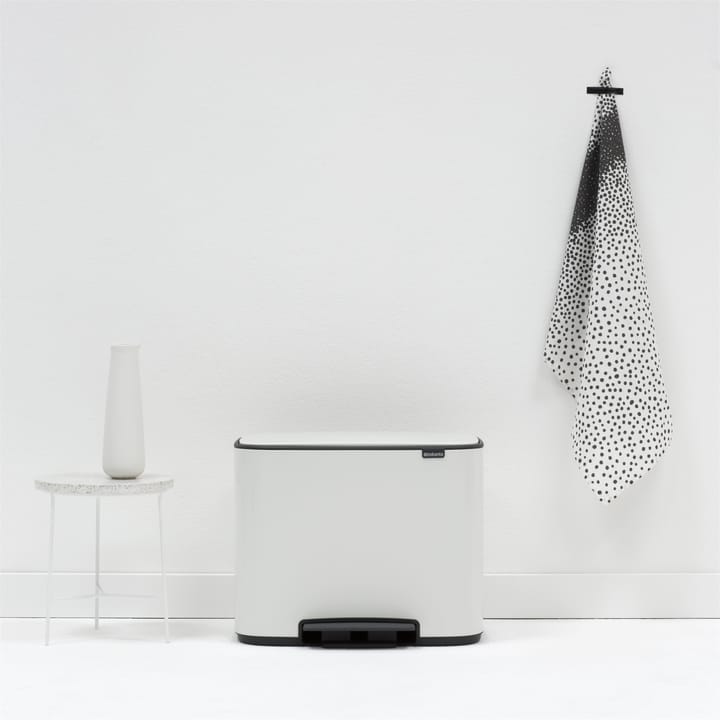 Cubo de pedal Bo 3x11 L, blanco Brabantia