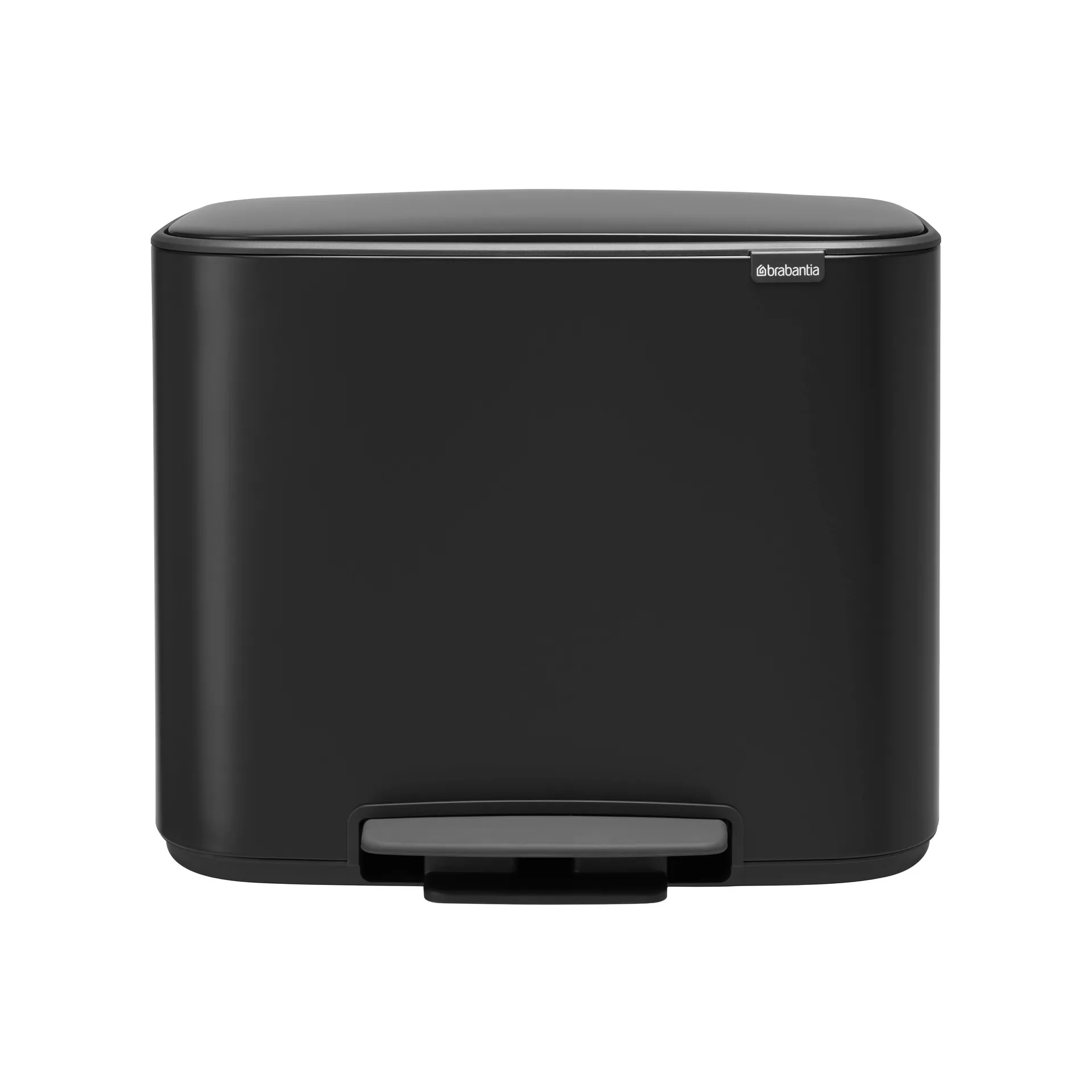 Cubo de pedal Bo 3x11 L, negro mate Brabantia