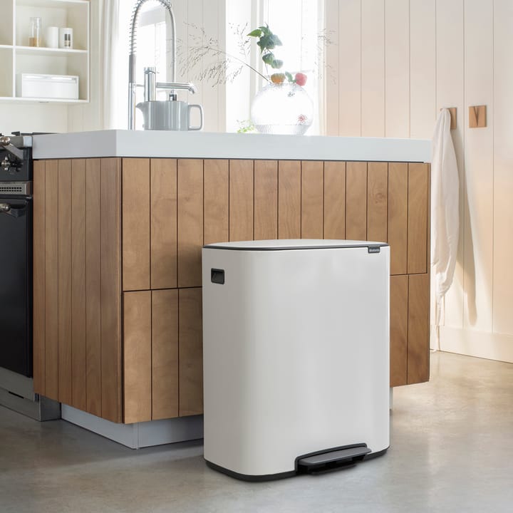 Cubo de pedal Bo 60 L, blanco Brabantia