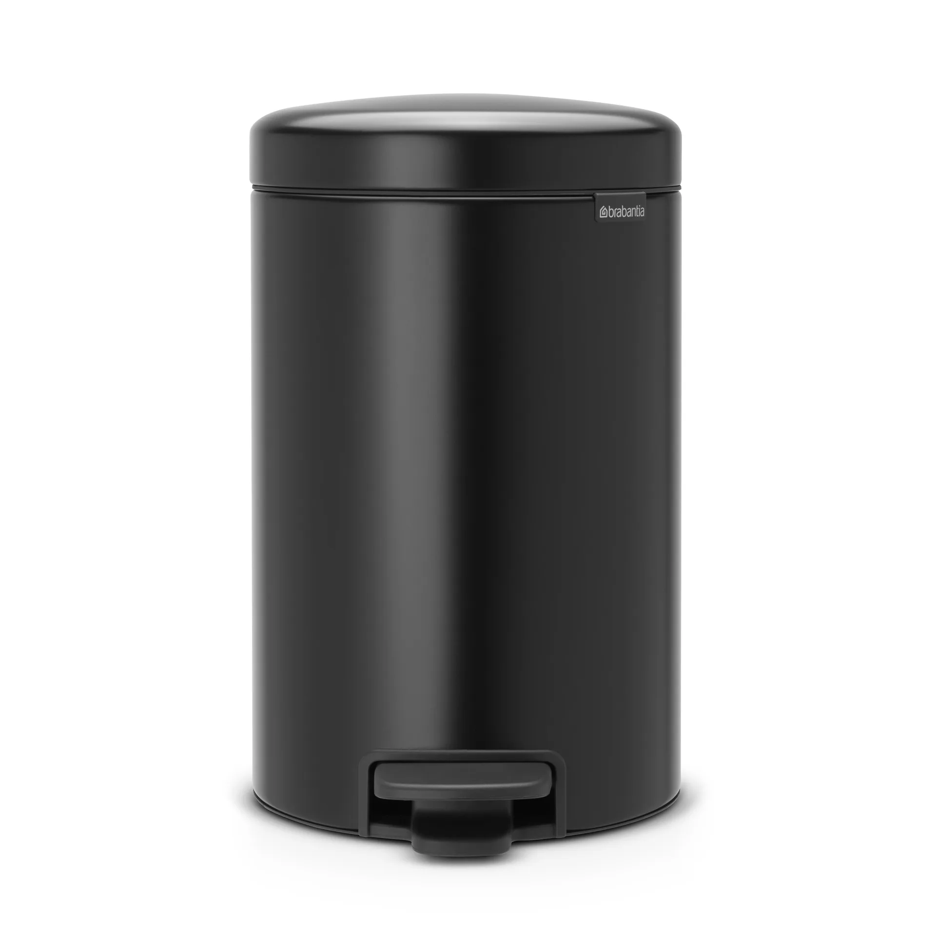 Cubo de pedal newIcon 12L, matt black (negro) Brabantia