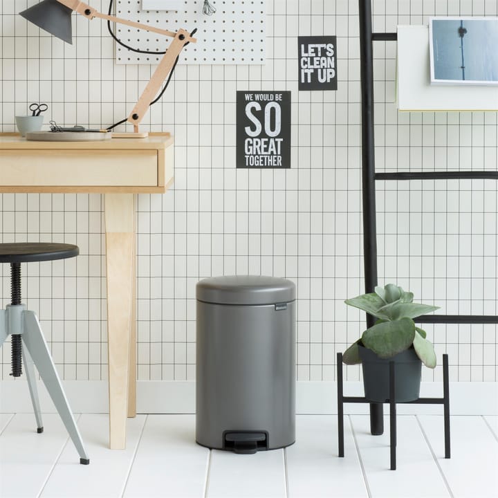 Cubo de pedal newIcon 12L, platinum Brabantia