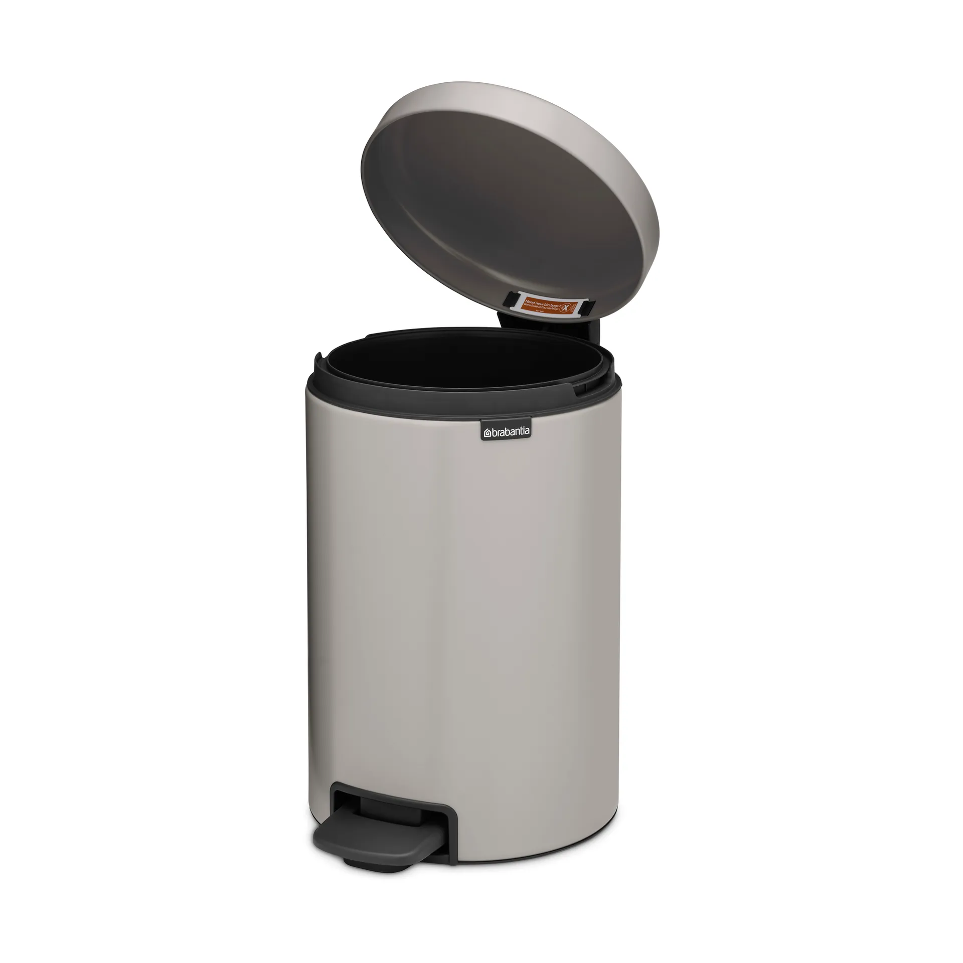 Cubo de pedal newIcon 12L, Soft grey Brabantia