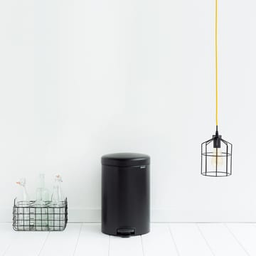 Cubo de pedal newIcon 20L - Matt black (negro) - Brabantia