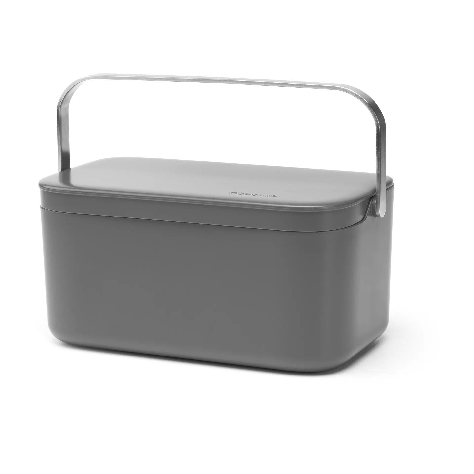 Cubo para restos de comida Sinkside 13x22 cm, gris oscuro Brabantia