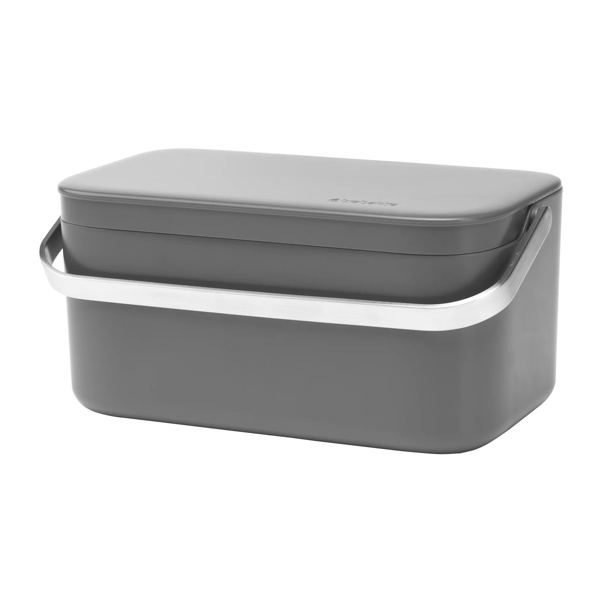 Cubo para restos de comida Sinkside 13x22 cm, gris oscuro Brabantia