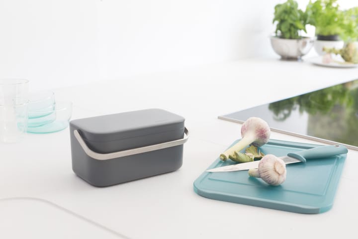 Cubo para restos de comida Sinkside 13x22 cm, gris oscuro Brabantia