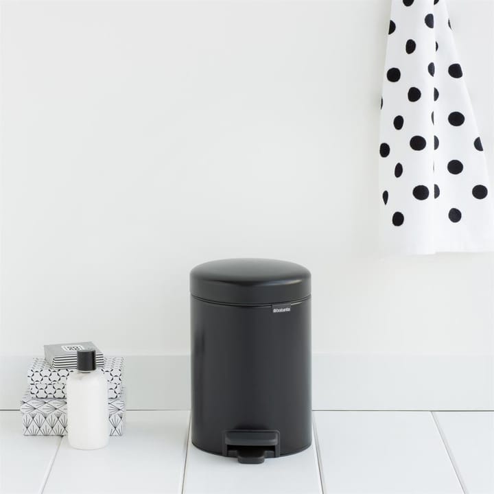 Cubo pedal newIcon 3L, Matt black (negro) Brabantia