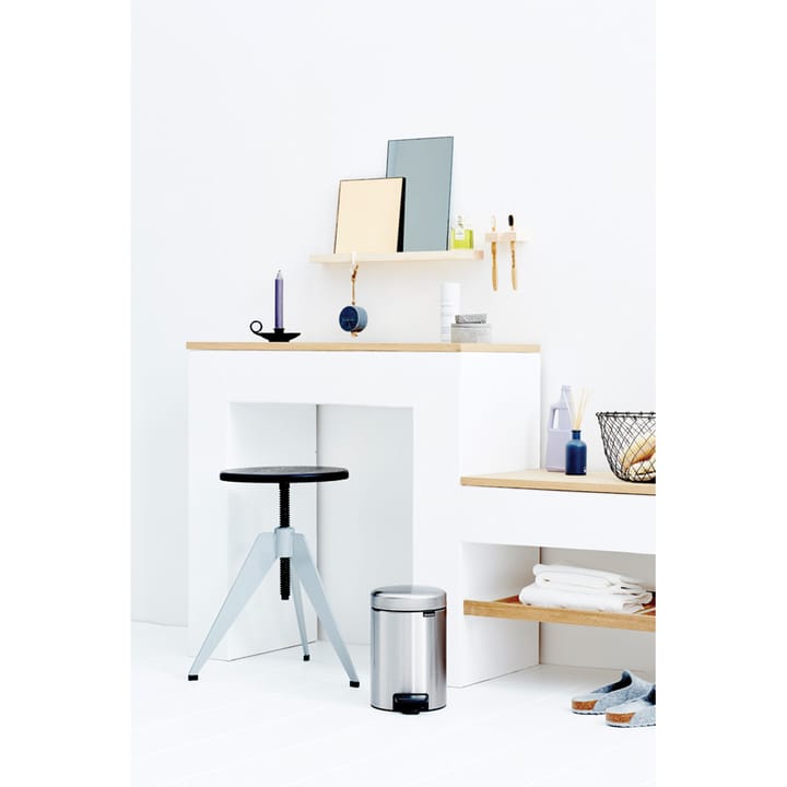 Cubo pedal newIcon 3L, Matt steel fingerprint proof Brabantia