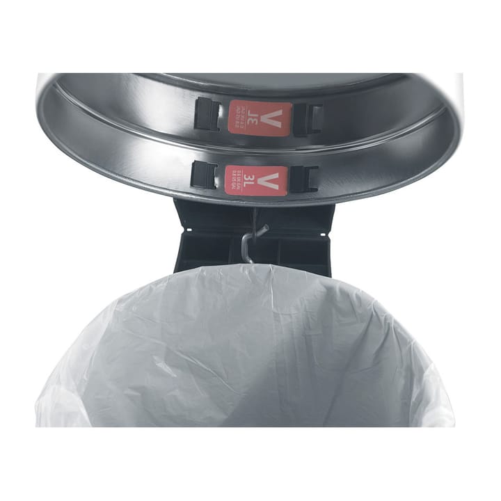 Cubo pedal newIcon 3L, Matt steel fingerprint proof Brabantia