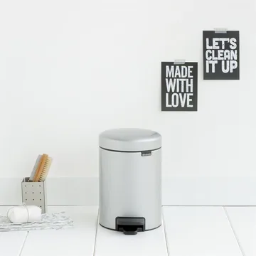 Cubo pedal newIcon 3L - Metallic grey (gris) - Brabantia
