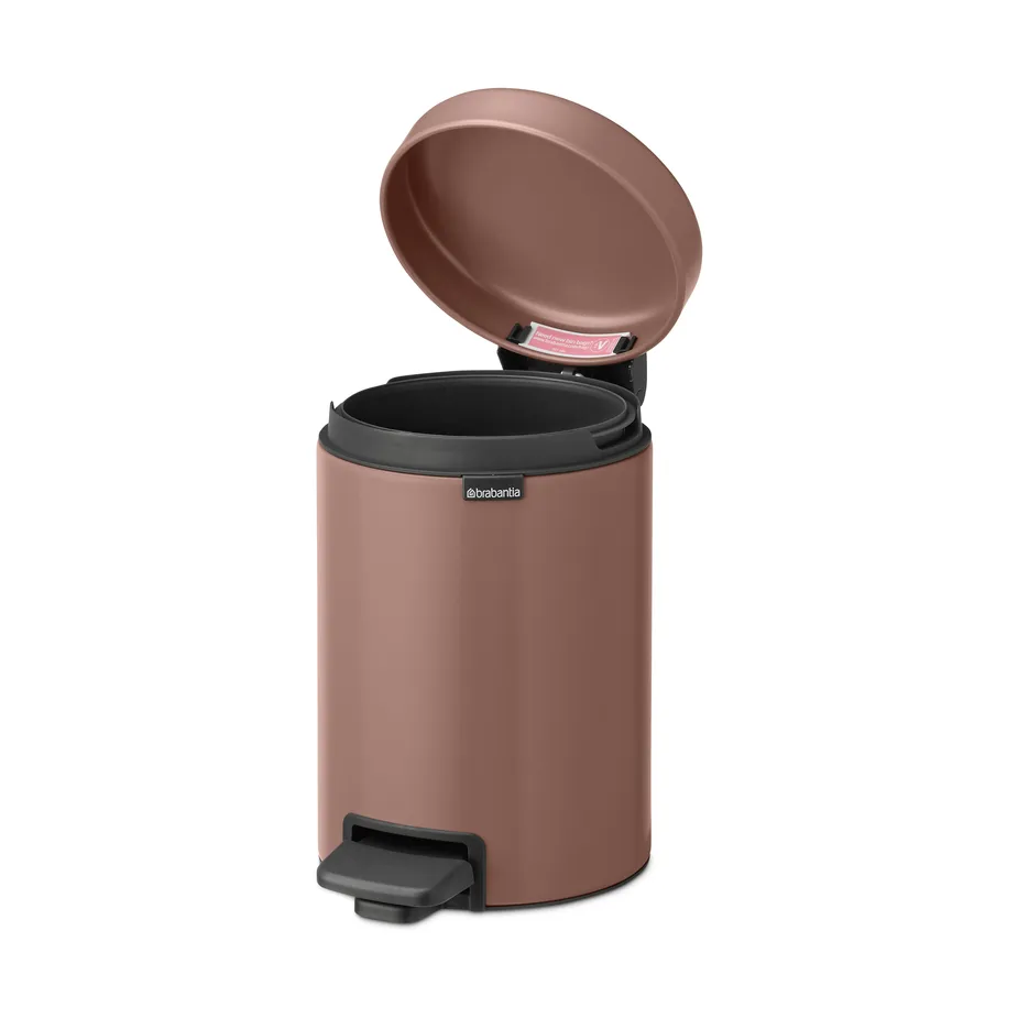 Cubo pedal newIcon 3L, Satin Taupe Brabantia